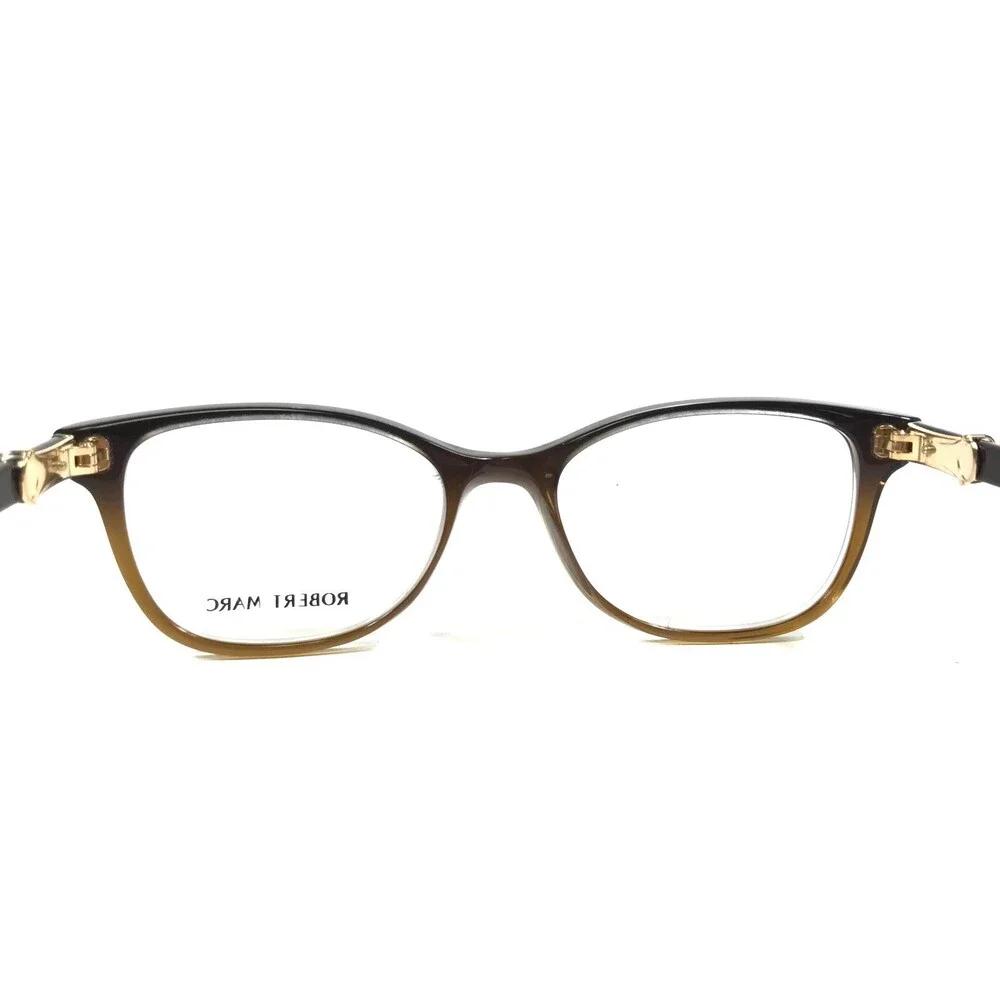 Robert Marc Eyeglasses Frames OCELOT-BCS Black Brown Square Horn Rim 47-18-135